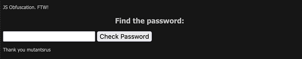 Javascript 7 Password Submission Form