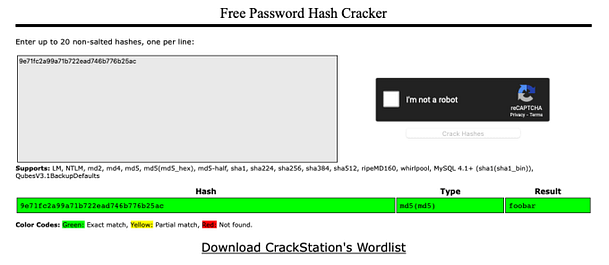 Realistic 15 Crackstation