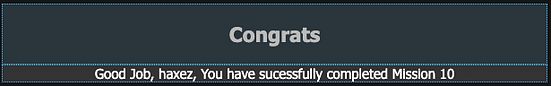 Congratulations