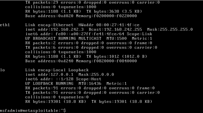 Interface eth1 Configured