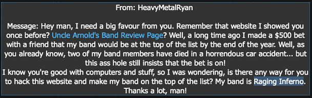 Realistic 1 Message from HeavyMetalRyan