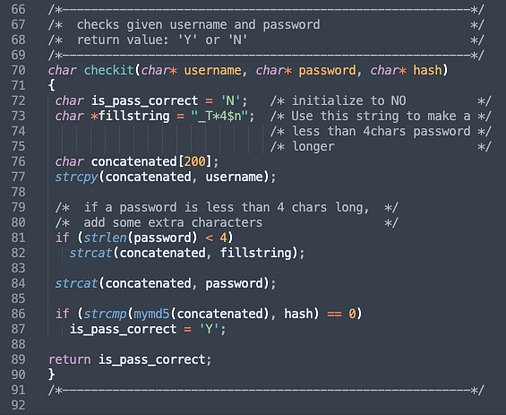 Authentication Code