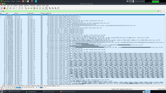 Wireshark PCAP looking at DNS