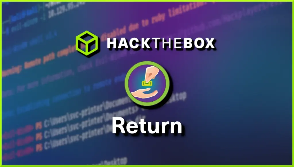 Hack The Box Return