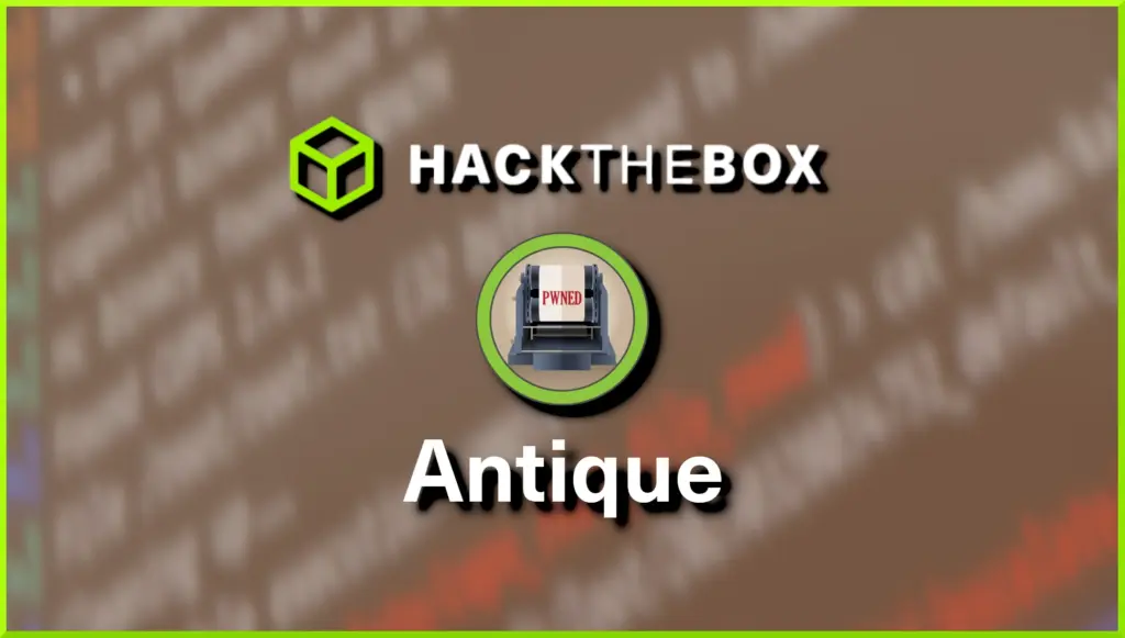 Hack The Box Antique