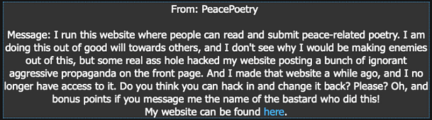 Realistic 3 Message From PeacePoetry