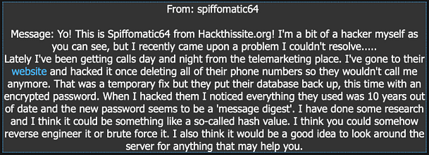 Realistic 5 Message From Spiffomatic64