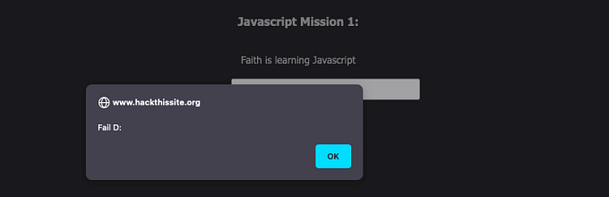 Javascript 1 You fail