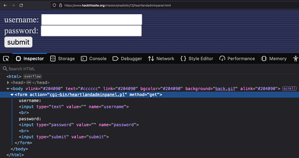 Web Application — Admin Login Form