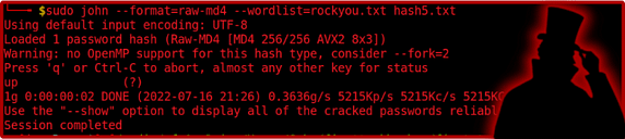 Cracking MD4 Hashes 