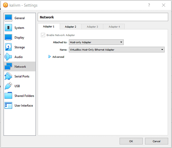 VirtualBox Host Network Set Up