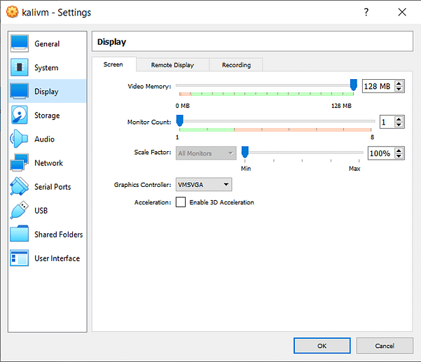 Display Settings