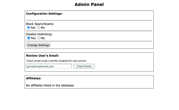 Admin Panel