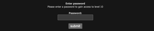 Basic 10 Web Application Password Submission System