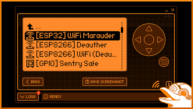 Flipper Zero Marauder Menu