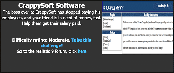 Realistic 9 Crappysoft Software