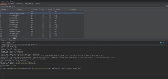 Burp Suite Brute Force