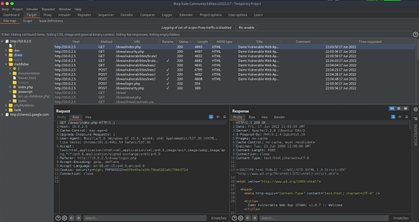 Burp Suite Web Application Scanning