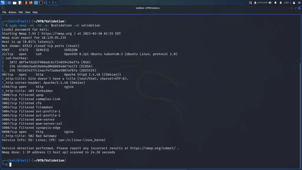 Validation Host Enumeration