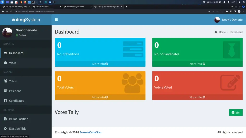 Voting Dashboard