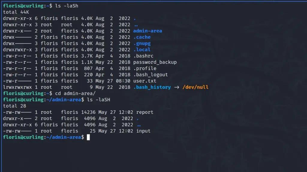 Curling system enumeration