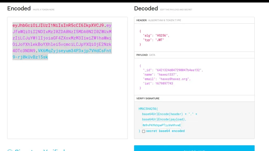 Forging A JSON Web Token Secret