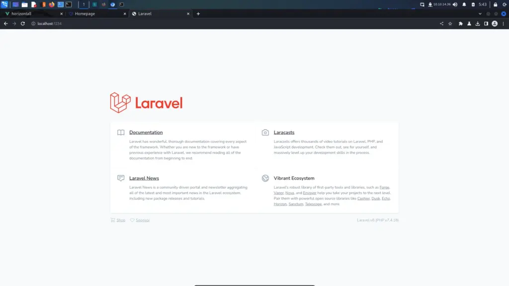 Horizontall Laravel