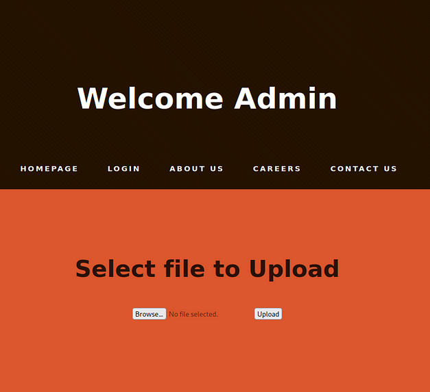 Base upload page