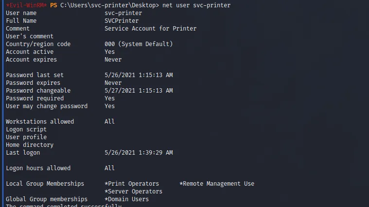 Return Authenticated Host Enumeration