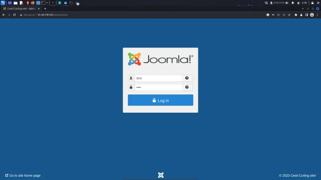 Curling joomla