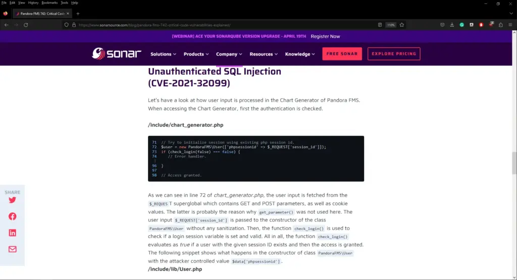 SQL Injection Vulnerability