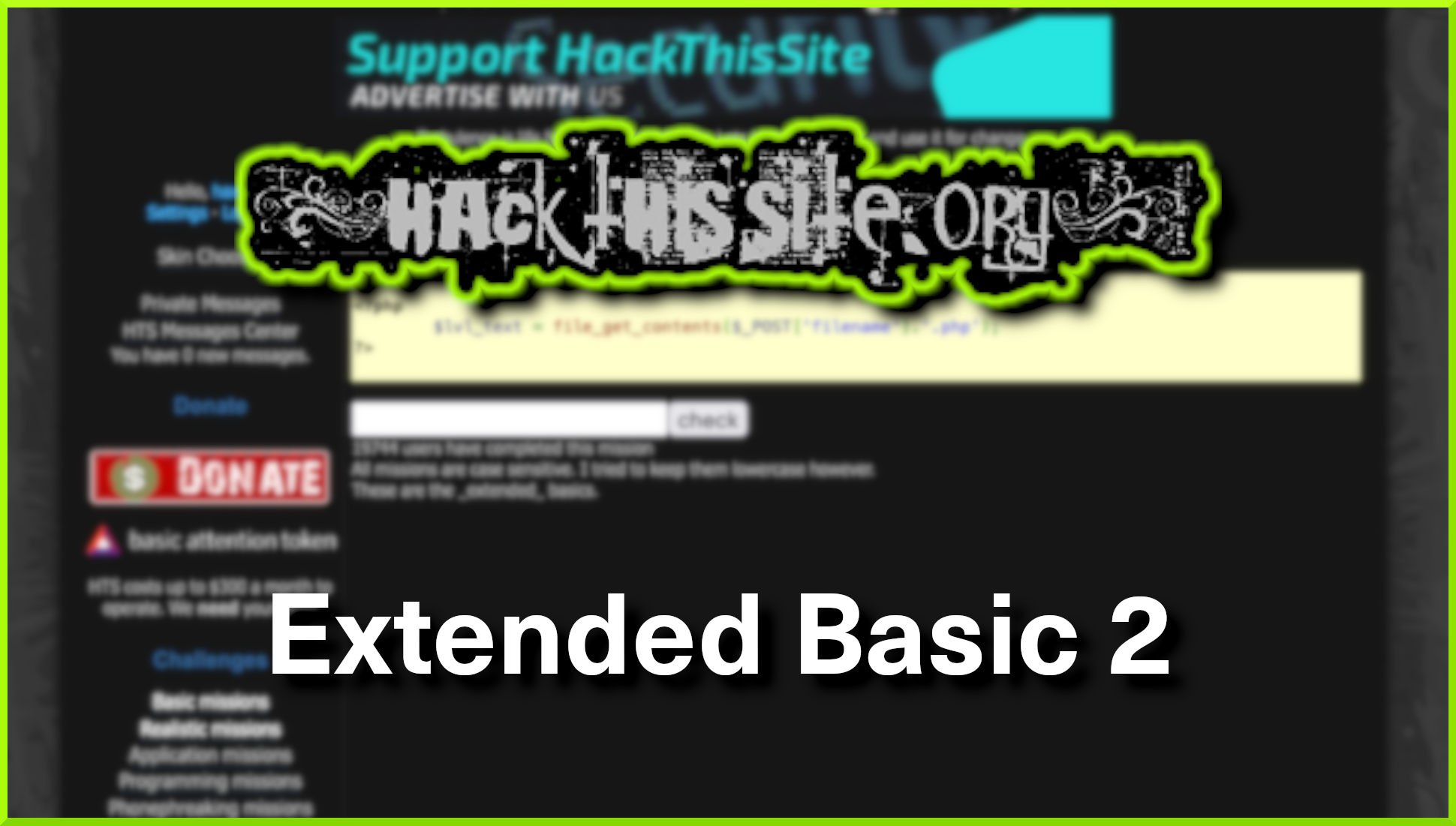 Hack This Site: Extended Basic – Mission 2