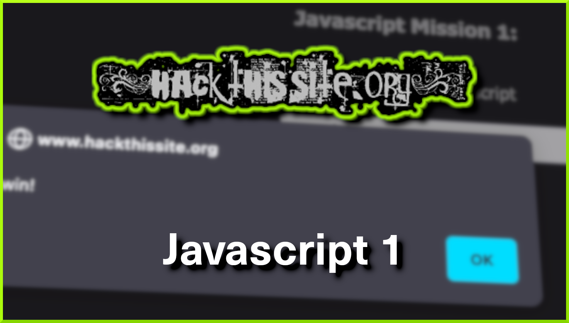 Hack This Site: Javascript Mission – Level 1