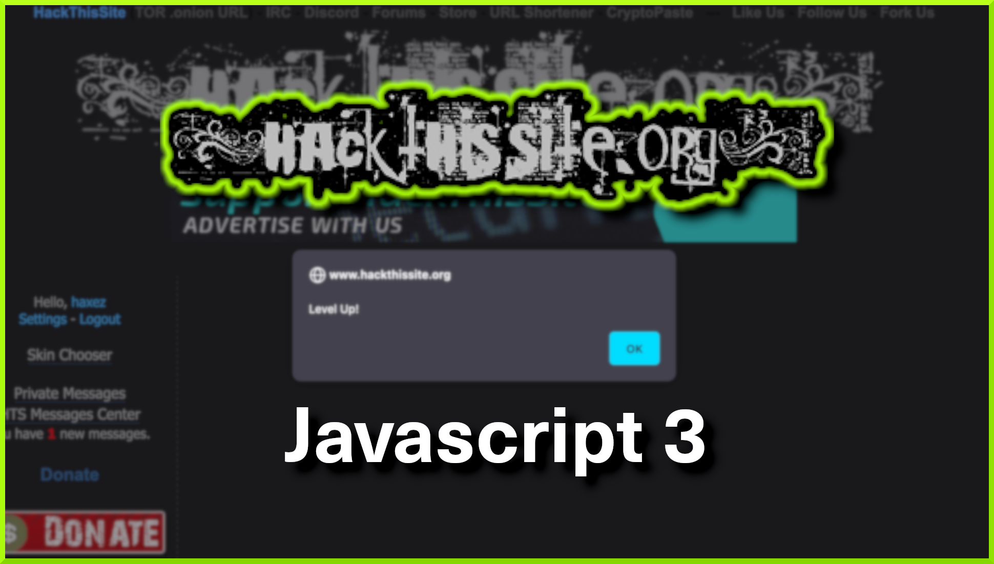 Hack This Site: Javascript Mission – Level 3