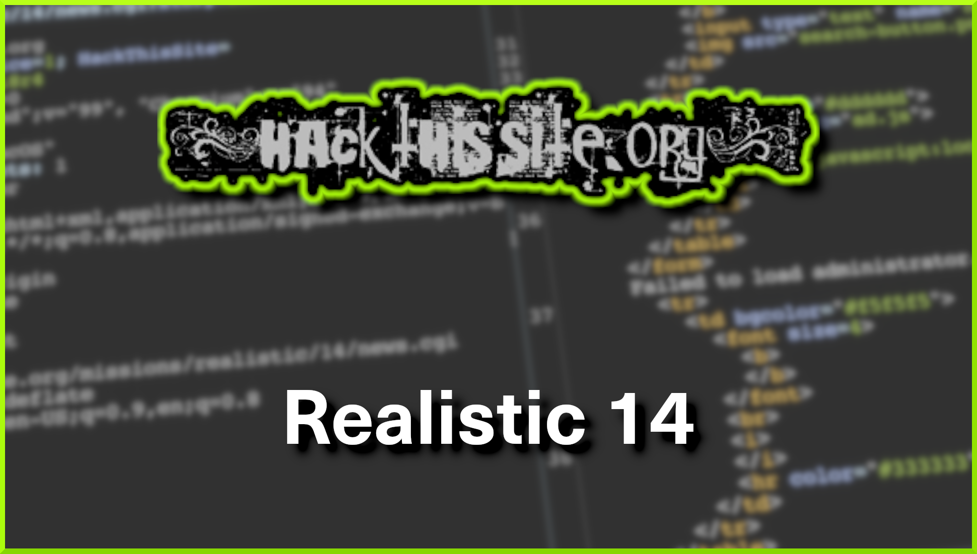 Hack This Site: Realistic Web Mission – Level 14