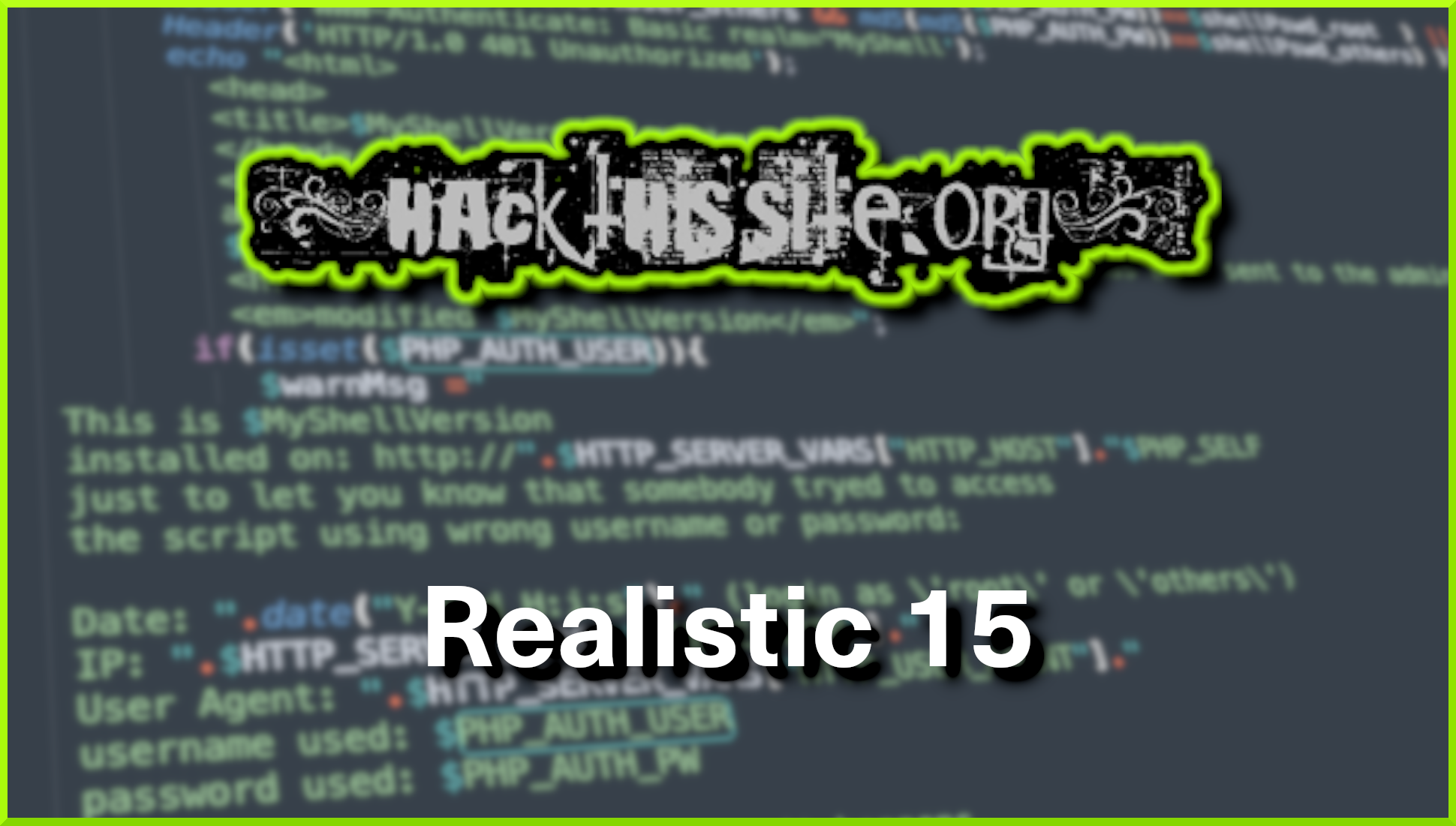 Hack this site realistic 15