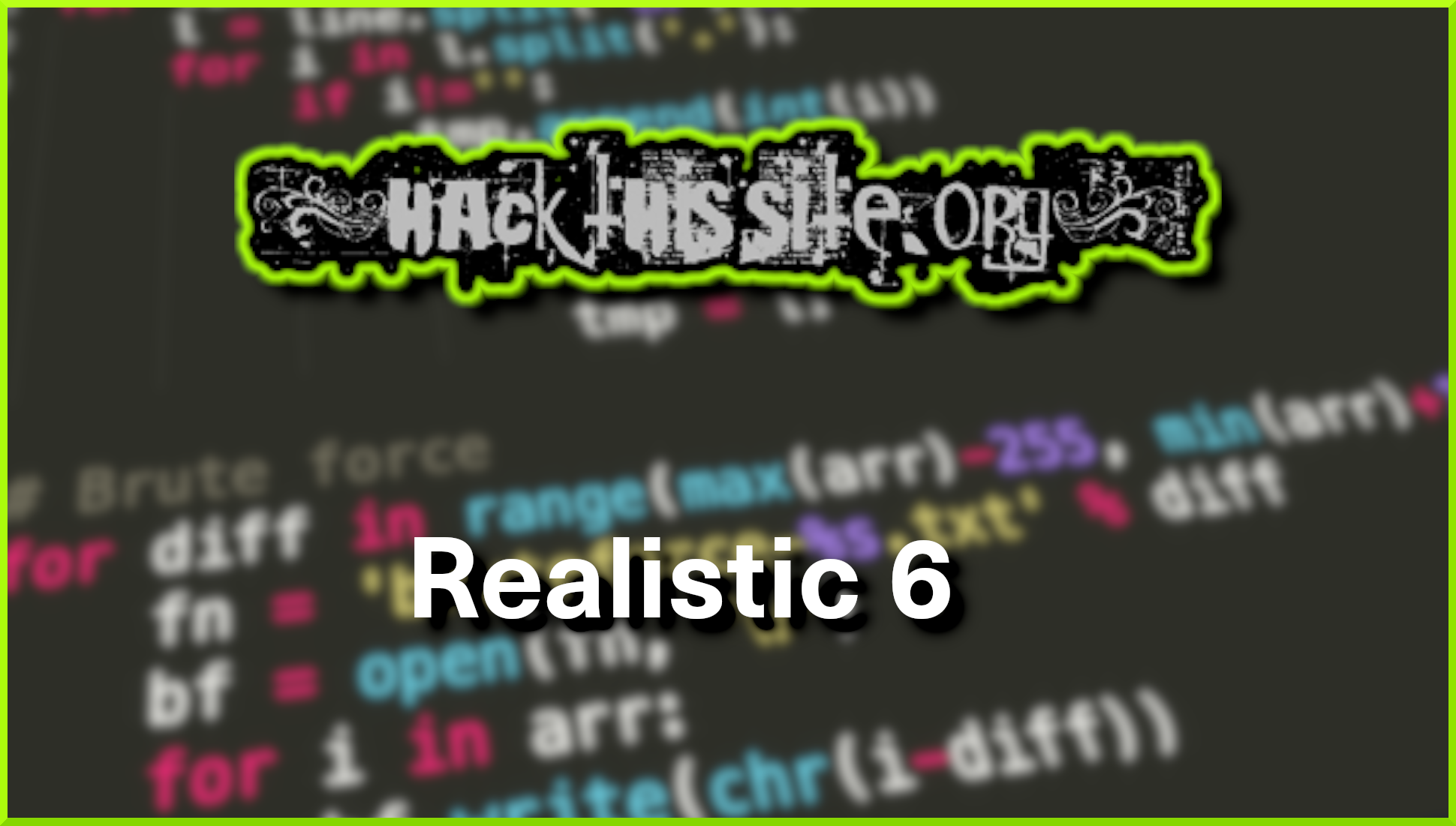 Hack This Site realistic_6_header