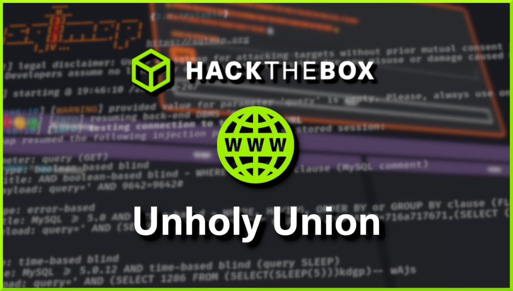 Hack The Box Unholy Union