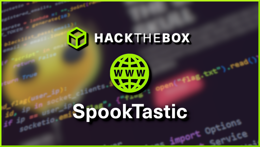 Hack The Box SpookTastic