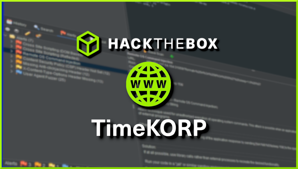 Hack The Box TimeKORP